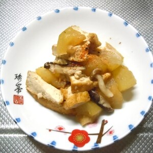 自家栽培の椎茸と大根　煮ものです♪